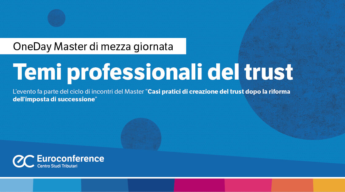 Immagine Temi professionali del trust | Euroconference